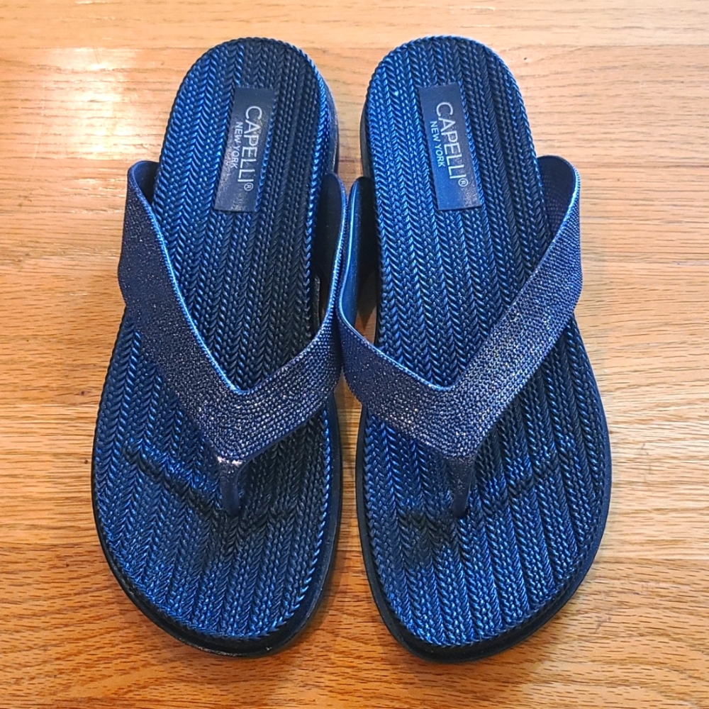 Capelli NY Navy Flip Flops